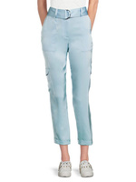 Атласные брюки-карго с поясом Calvin Klein, цвет Cool