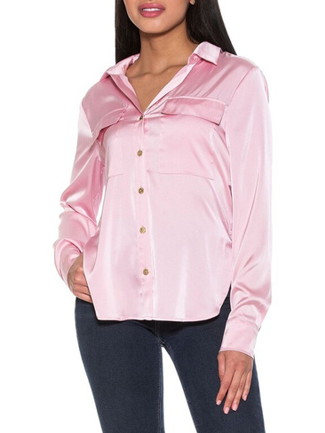 Атласная рубашка Alexia Admor, розовый