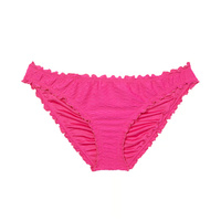 Плавки бикини Victoria's Secret Swim Mix & Match Ruffle Cheeky Fishnet, розовый