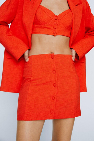 Индивидуальная мини-юбка Nasty Gal, оранжевый