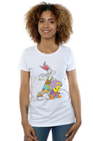 Хлопковая футболка Bugs And Tweety в стиле хип-хоп Looney Tunes, белый