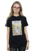 Хлопковая футболка бойфренда с Винни-Пухом «Приключения» Disney, черный