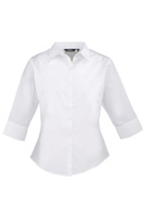 Блузка из поплина с 3 и 4 рукавами. Простая рабочая рубашка. Premier, белый