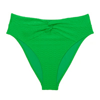 Плавки бикини Victoria's Secret Swim Mix & Match High-Waist Twist Cheeky Fishnet, зеленый