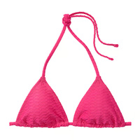 Топ бикини Victoria's Secret Swim Mix & Match Triangle Fishnet, розовый