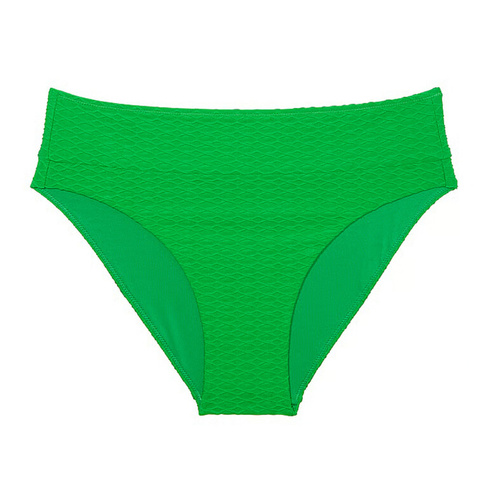 Плавки бикини Victoria's Secret Swim Mix & Match Mid-Rise Fishnet, зеленый