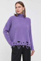 Шерстяной свитер Pinko, фиолетовый