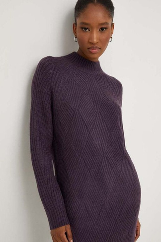 Шерстяной свитер Answear Lab, фиолетовый