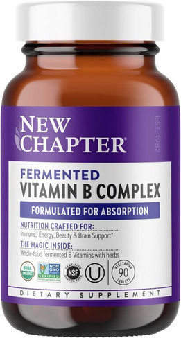 Витамины группы B New Chapter Fermented Vitamin B Complex, 90 таблеток