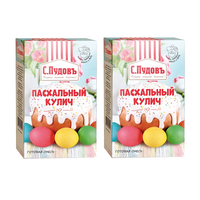 Смесь для выпечки «С. Пудовъ» Пасхальный кулич, 500 г 2 коробочки С.Пудовъ