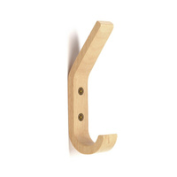 Крючок мебельный cappio halcyon, двухрожковый, деревянный CAPPIO
