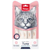 Корм Wanpy Cat нежное пюре из тунца и креветок 70 г