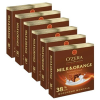 O`Zera OZera, шоколад молочный Milk & Orange, 90 г х 6 штук O'Zera