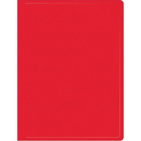 Папка с зажимом Buro -ECB04PRED, A4, пластик, 0.5мм, красный 30 шт./кор.