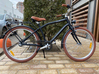 Велосипед 26 алюминиевая рама с планетарной втулкой черный