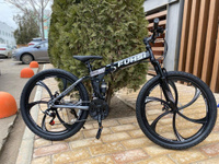 Скоростной велосипед 26 литые диски черный