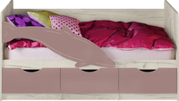 Кровать Дельфин №1 (1,6) шарли пинк Миф