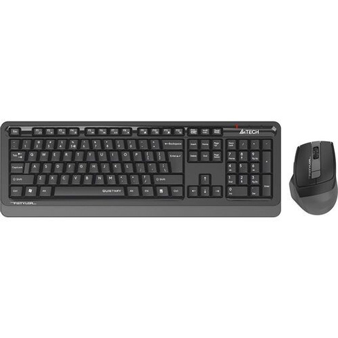 Комплект (клавиатура+мышь) A4TECH Fstyler FGS1035Q, USB, беспроводной, черный [fgs1035q grey]