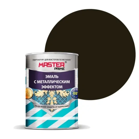 Эмаль универсальная Master Prime с металлическим эффектом цвет шоколад 0.8 л MASTER PRIME None