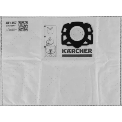 Мешки тканевые для пылесоса Karcher WD 2 Plus/WD 3 19 л, 4 шт. KARCHER 2.863-314.0