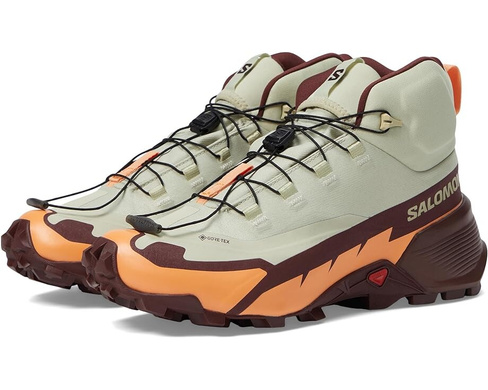 Походные ботинки Salomon Cross Hike 2 Mid GORE-TEX, цвет Alfalfa/Cantaloupe/Bitter Chocolate
