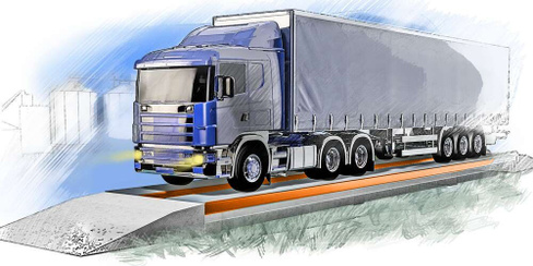 Весы грузовые транспортные бесфундаментные