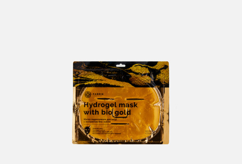 Hydrogel mask with bio gold 1 шт Маска для лица гидрогелевая с био золотом FABRIK COSMETOLOGY