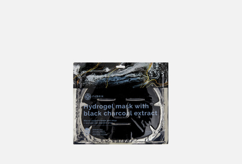 Hydrogel mask with black charcoal extract 1 шт Маска для лица гидрогелевая с экстрактом черного угля FABRIK COSMETOLOGY
