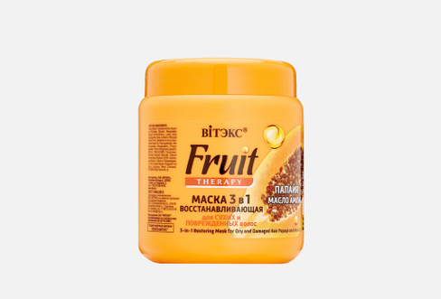 FRUIT Therapy Папайя и масло амлы 450 мл Маска 3в1 для сухих и поврежденных волос VITEX
