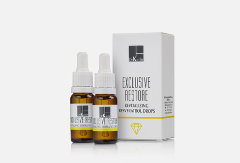 EXCLUSIVE RESTORE SKIN REVITALIZING RESVERATROL DROPS 2 шт Капли Ресвератрол для восстановления кожи DR. KADIR