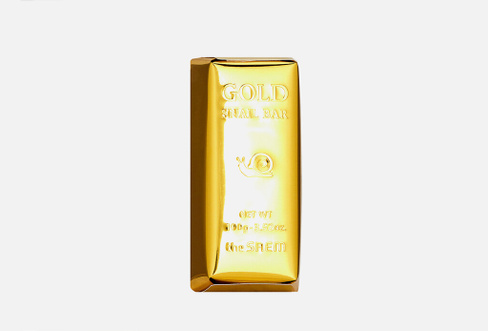 Gold Snail Bar 100 г Мыло для умывания с экстрактом золота, муцина улитки, оливы THE SAEM