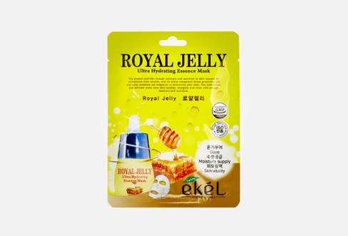 Mask Pack Royal Jelly 25 мл Тканевая маска для лица с маточным молочком EKEL