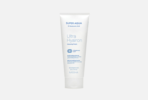 Super Aqua Ultra Hyalron Cleansing Cream 200 мл Кремовая пенка для умывания и снятия макияжа MISSHA