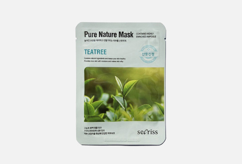 Secriss Pure Nature Tea Tree 1 шт Маска для лица тканевая ANSKIN