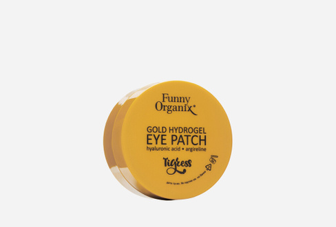 Gold Hydrogel eye patch 60 шт Золотые разглаживающие гидрогелевые патчи для кожи вокруг глаз FUNNY ORGANIX