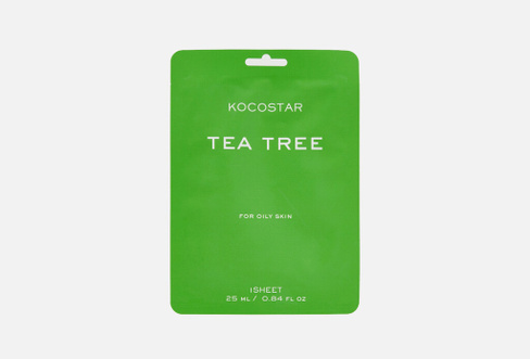 TEA TREE 1 шт Тканевая маска для жирной кожи лица KOCOSTAR