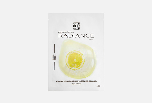 Radiance Face Mask fabric 1 шт Обновляющая тканевая маска для лица ENTREDERMA