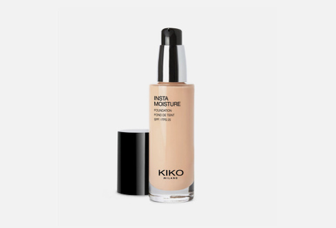 INSTAMOISTURE FOUNDATION 30 мл Совершенствующий и увлажняющий тональный флюид с SPF 25 KIKO MILANO