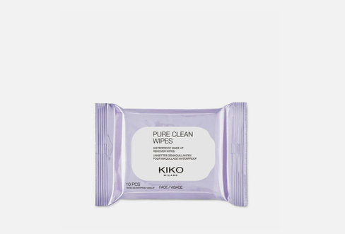 PURE CLEAN WIPES MINI 10 шт Салфетки для лица для снятия макияжа в компактной упаковке KIKO MILANO