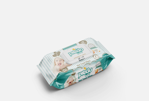 Wet Towel Wipes 72 шт Влажные салфетки 72 шт. PREDO BABY