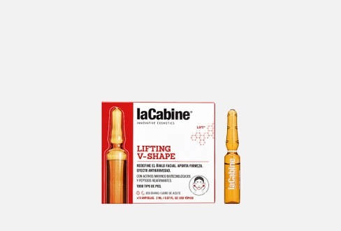 LIFTING V-SHAPE AMPOULES 10 шт Моделирующая сыворотка-филлер для лица в ампулах, 10 х 2 мл LACABINE