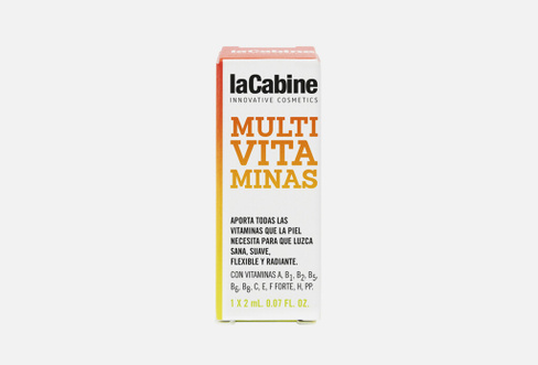 LaCabine- MULTIVITAMINS AMPOULES 2 мл Концентрированная сыворотка в ампулах с 11 витаминами, 1 х 2 мл LACABINE