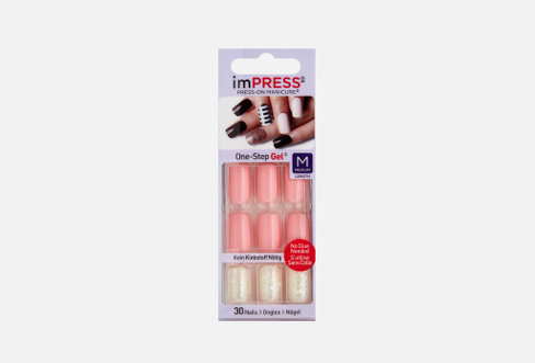 Impress Manicure Accent Barbie 30 шт Накладные ногти KISS NEW YORK PROFESSIONAL