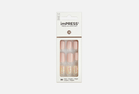 Impress Manicure Accent First Date 30 шт Накладные ногти KISS NEW YORK PROFESSIONAL