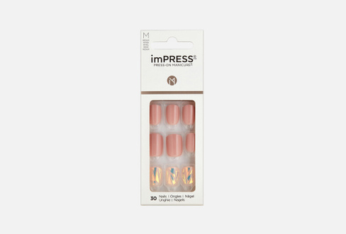 Impress Manicure Accent Through the Looking Glass 30 шт Накладные ногти KISS NEW YORK PROFESSIONAL