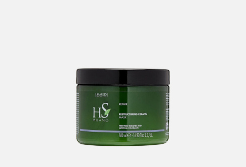 Hs Milano restructuring keratin mask 500 мл Маска восстанавливающая для ослабленных волос DIKSON