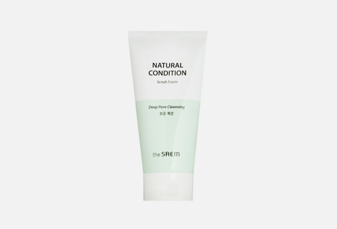 Natural Condition Scrub Foam [Deep pore cleansing] 150 мл Пенка-скраб для лица THE SAEM