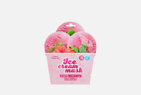 STRAWBERRY SORBET & MINT Frost Freshness Cooling Ice-Cream Sheet Mask 1 шт тканевая маска для лица FUNNY ORGANIX