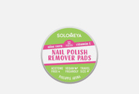 Nail polish remover wipes without acetone 32 шт Салфетки для снятия лака SOLOMEYA