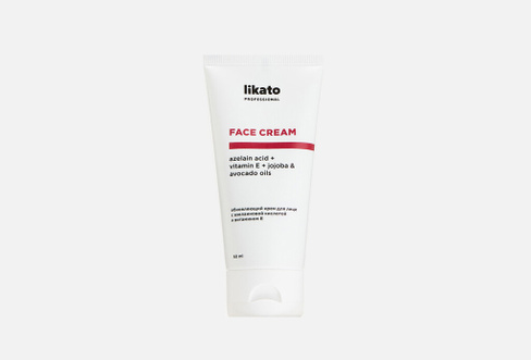 Face cream azelain acid + vitamin E 50 мл Обновляющий крем-гель для лица LIKATO PROFESSIONAL